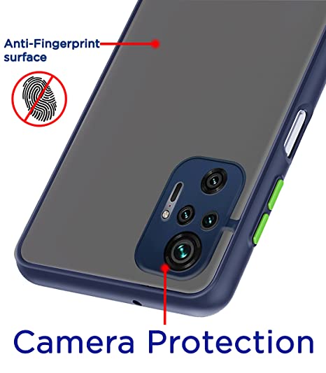 Blue Smoke Camera Safe case for Redmi Note 10 Pro