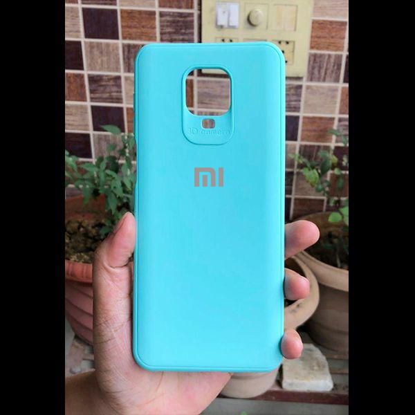 Light Blue Silicone Case for Xiaomi Redmi Note 9 pro max