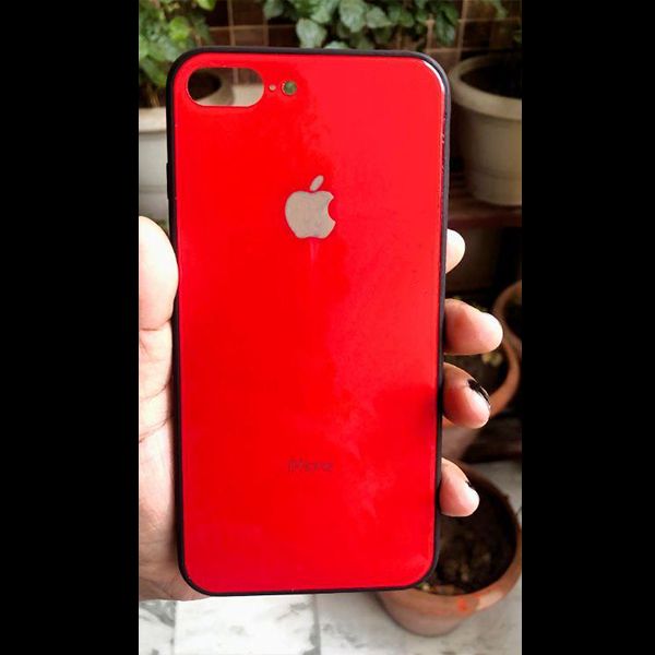 Red mirror Silicone Case for Apple Iphone 7 plus