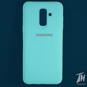 Light Blue Silicone Case for Samsung j8