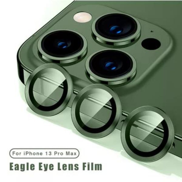 Green Metallic camera ring lens guard for Apple iphone 13 Pro Max