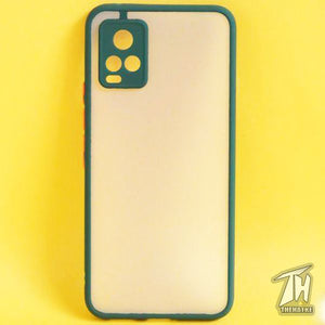 Dark Green Smoke Camera Safe Silicone case for Vivo V20 pro