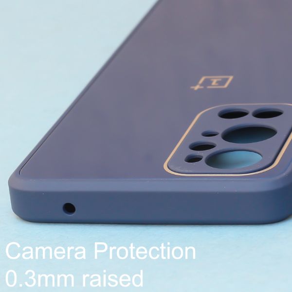 Dark Blue camera Safe mirror case for Oneplus 9RT