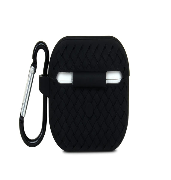 Black Stylish Silicone Case For Apple Airpods 1/2