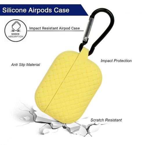 Yellow Stylish Silicone Case For Apple Airpods Pro