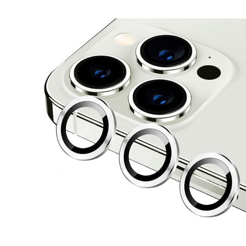 Silver Metallic camera ring lens guard for Apple iphone 13 Pro