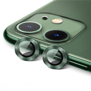 Green Metallic camera ring lens guard for Apple iphone 11