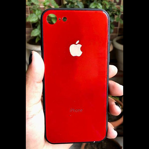 Red mirror Silicone Case for Apple iphone 7
