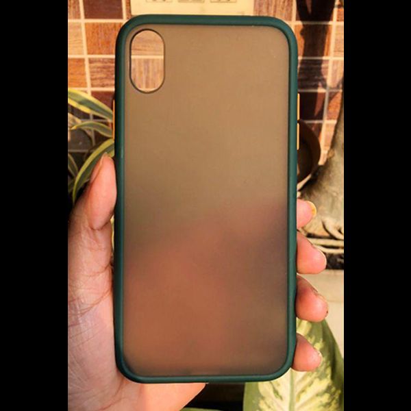 Dark green Smoke Silicone Safe case for Apple iphone X/xs