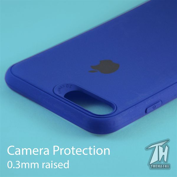 Dark Blue Silicone Case for Apple iphone 8 plus
