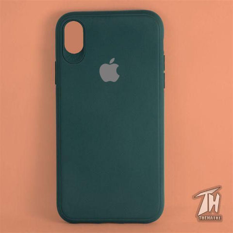 Dark Green Silicone Case for Apple iphone Xr