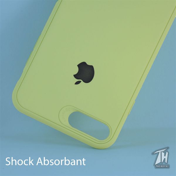 Light Green Silicone Case for Apple iphone 8 plus