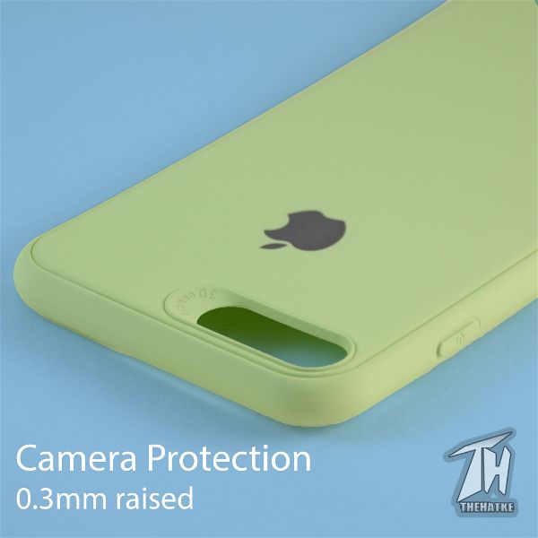 Light Green Silicone Case for Apple iphone 8 plus