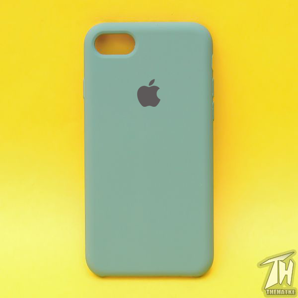 Green Original Silicone case for Apple iphone 8