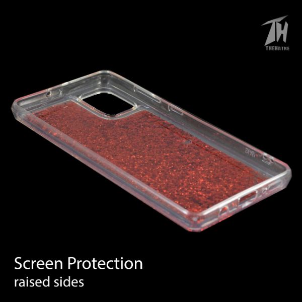 Red Good vibes Glitter Case for Samsung A51