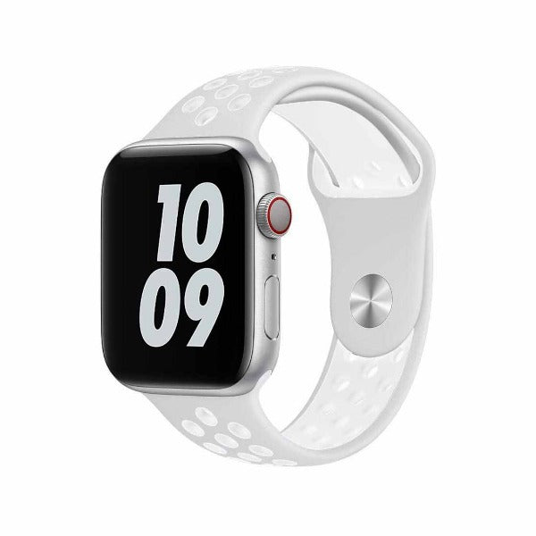 Grey White Dotted Silicone Strap For Apple Iwatch (38mm/40mm)