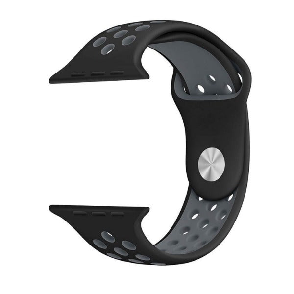 Black Grey Dotted Silicone Strap For Apple Iwatch (38mm/40mm)