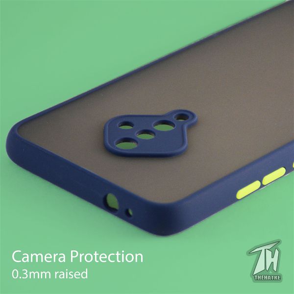 Blue Smoke Camera Safe Silicone case for Vivo S1 pro
