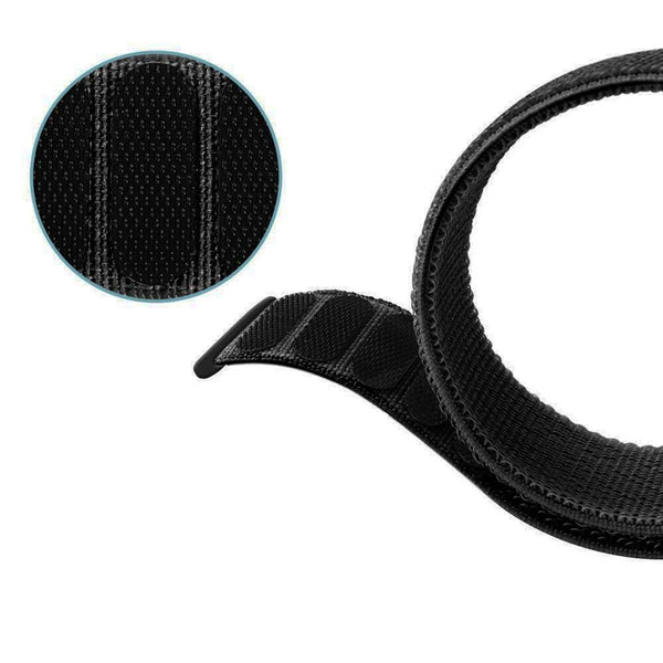 Black Nylon Strap For Smart Watch 20mm