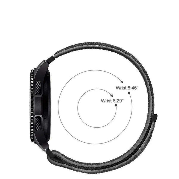 Black Nylon Strap For Smart Watch 20mm
