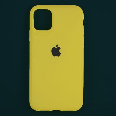 Yellow Silicone Case for Apple iphone 11