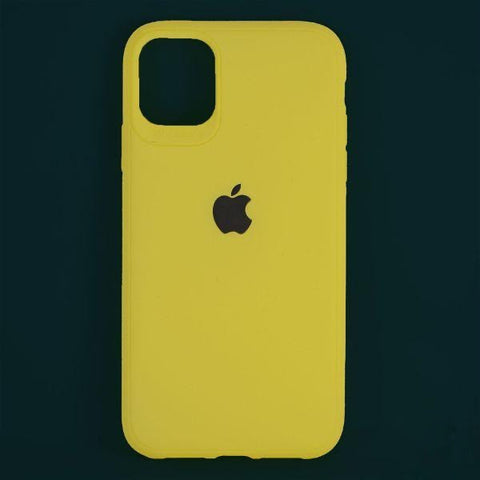 Yellow Bumper Silicone Case for Apple iphone 13