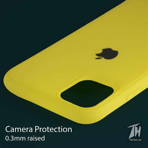 Yellow Bumper Silicone Case for Apple iphone 13
