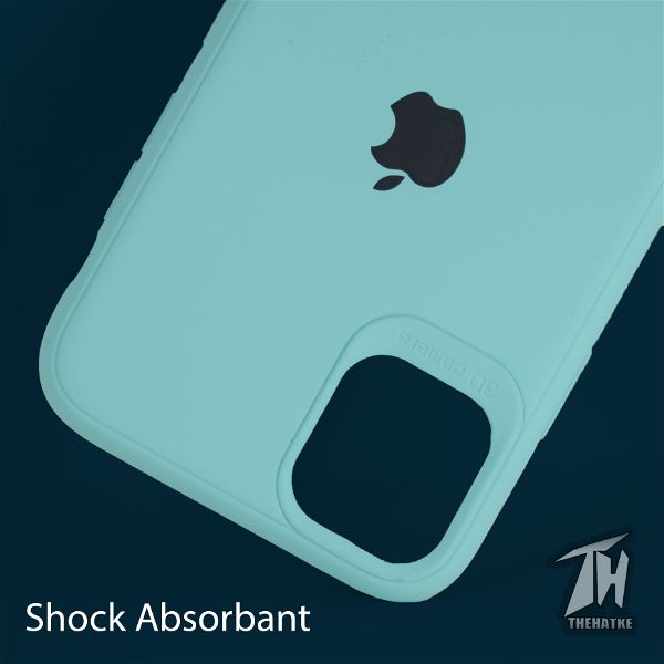 Light Blue Silicone Case for Apple iphone 12 pro max