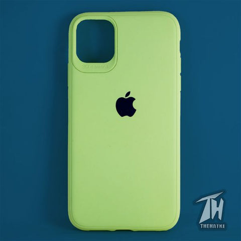 Light Green Silicone Case for Apple iphone 12 pro max