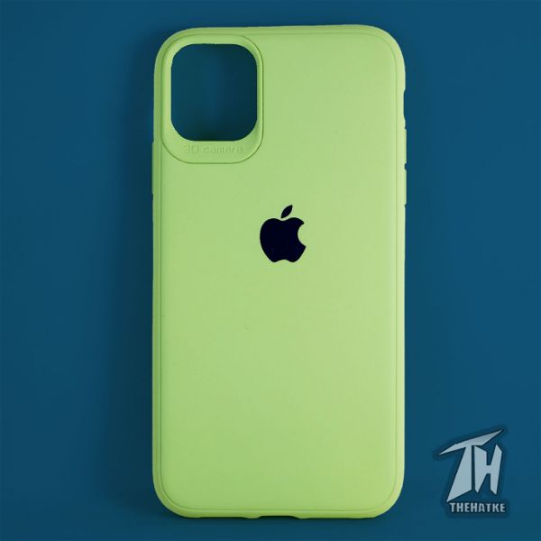Light Green Bumper Silicone Case for Apple iphone 12