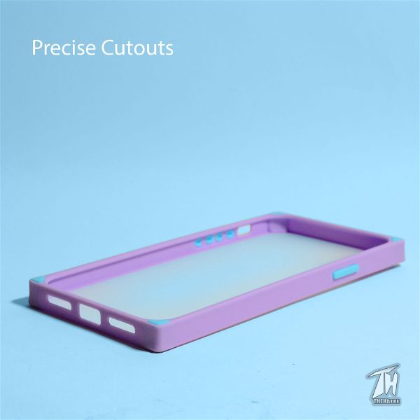 Purple Square Smoke Silicone case for Apple iphone x/xs