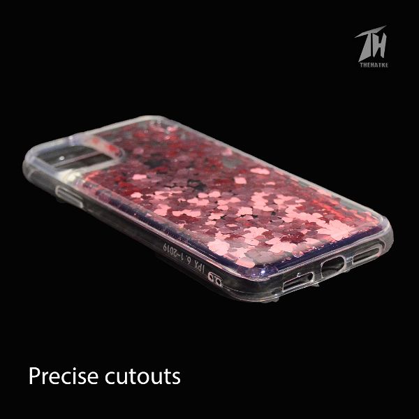 Pink Glitter Heart Case For Apple iphone 11 pro – The Hatke