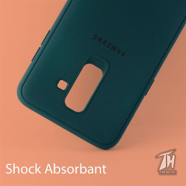 Dark Green Silicone Case for Samsung J8