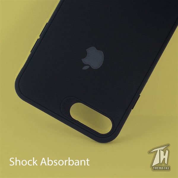 Black Silicone case for Apple iphone 8 plus