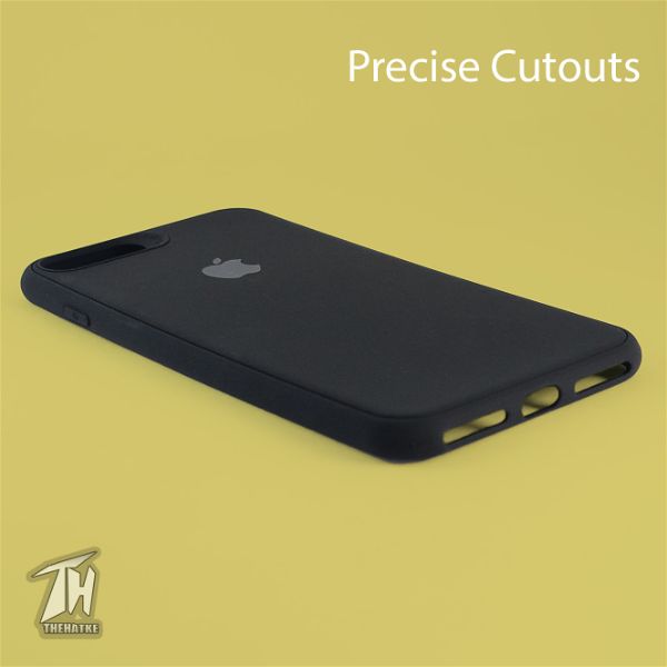 Black Silicone case for Apple iphone 8 plus