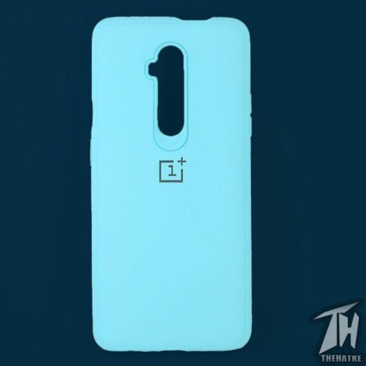 Light Blue Silicone Case for Oneplus 7t pro