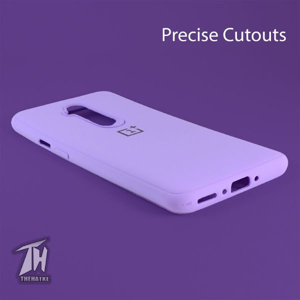 Purple Silicone Case for Oneplus 7 pro