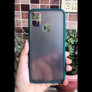 Dark Green Smoke Silicone Safe case for Samsung a21s