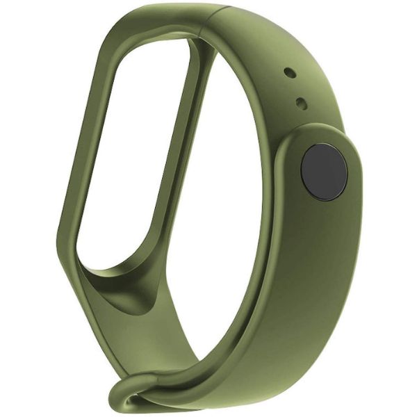 Green Plain Silicone Strap For M5 Band