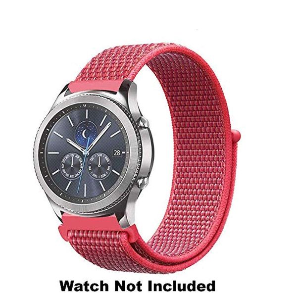Carrot Color Nylon Strap For Smart Watch 22mm