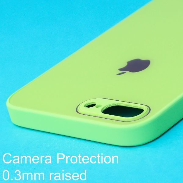 Light green camera Safe mirror case for Apple Iphone 8 Plus