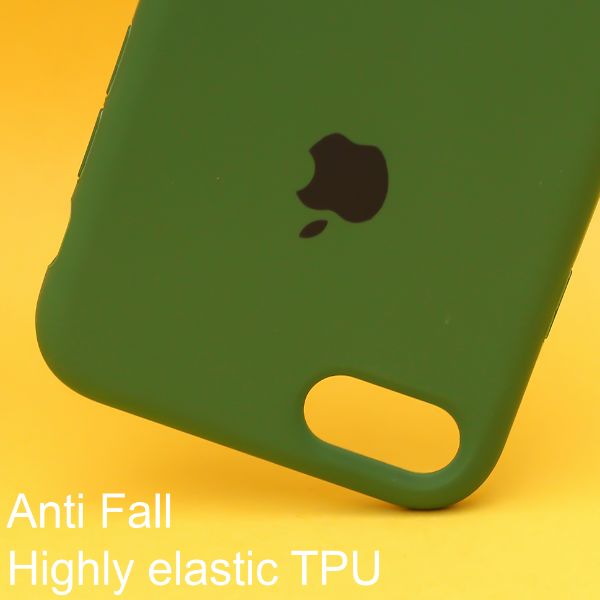Dark Green Original Silicone case for Apple iphone 8