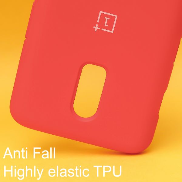 Red Original Silicone case for Oneplus 6t