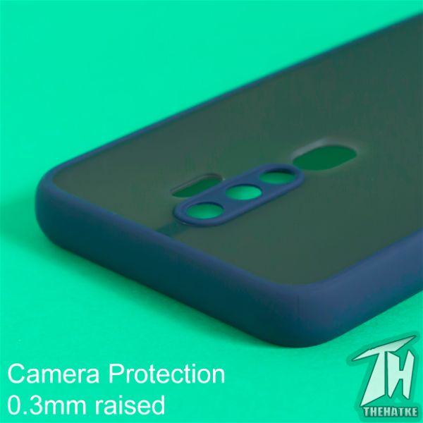 Blue Smoke Camera Safe Silicone case for Oppo A5 2020