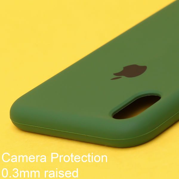 Dark Green Original Silicone case for Apple iphone XR