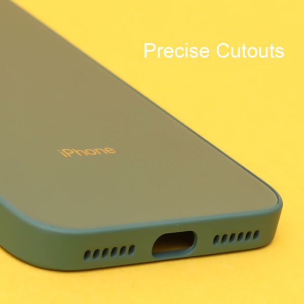 Dark green camera Safe mirror case for Apple Iphone 7