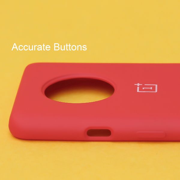 Red Original Silicone case for Oneplus 7t