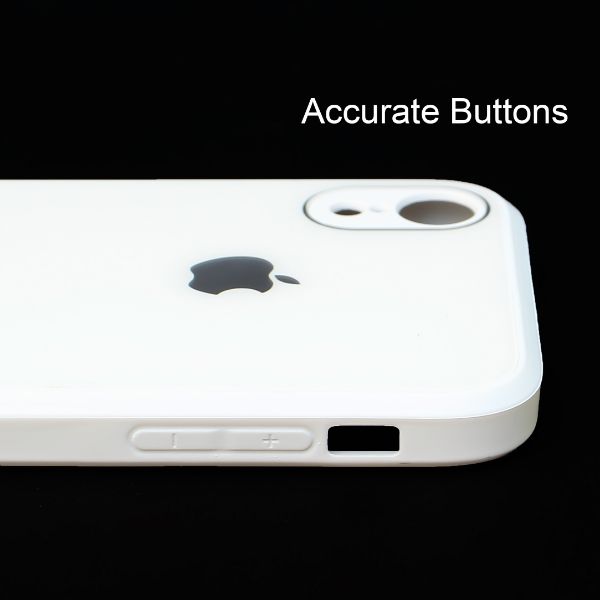 White camera Safe mirror case for Apple Iphone XR