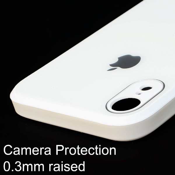 White camera Safe mirror case for Apple Iphone XR