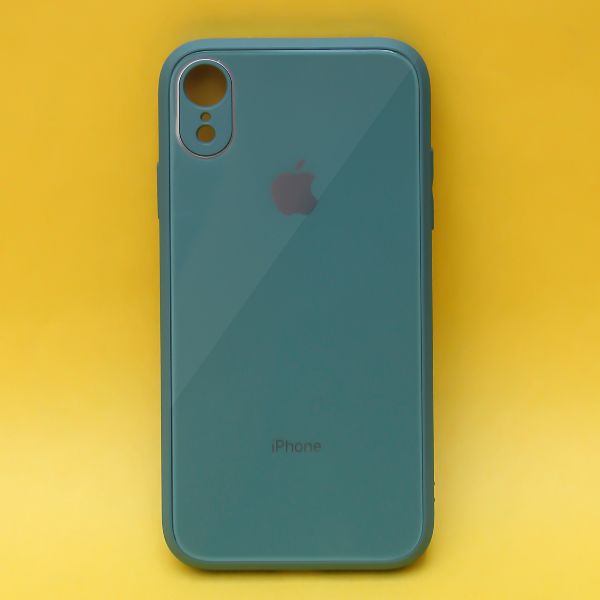 Dark green camera Safe mirror case for Apple Iphone XR